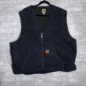 Carhartt Men's Rugged Sherpa Lined Sandstone Vest